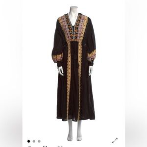 Carolina K Black Embroidered Long Sleeve Dress